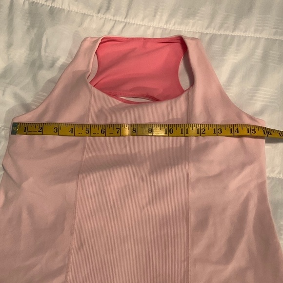 Lululemon Athletica Light Pink Tank Cutout Back size 10 - Picture 7 of 14